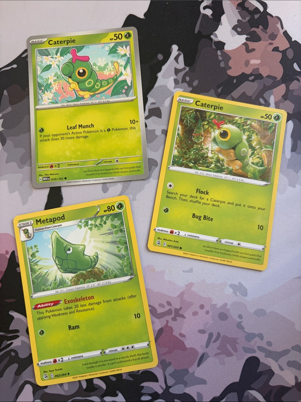 Caterpie & Metapod Evolution Collection Lot | 3 Pokémon Cards | ✨5/$25✨